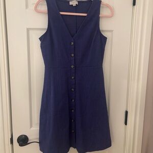 Blue/ purple buttoned dress